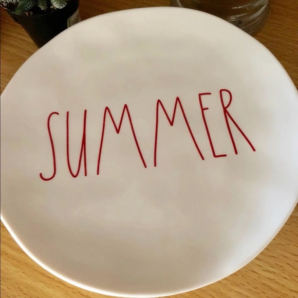 NWT RAE DUNN 4 Melamine Plates “SUMMER BBQ” - Picture 5 of 10